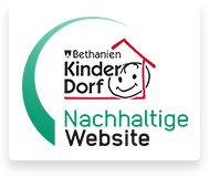 Bethanien Kinderdorf nachhaltiger Website Logo Siegel